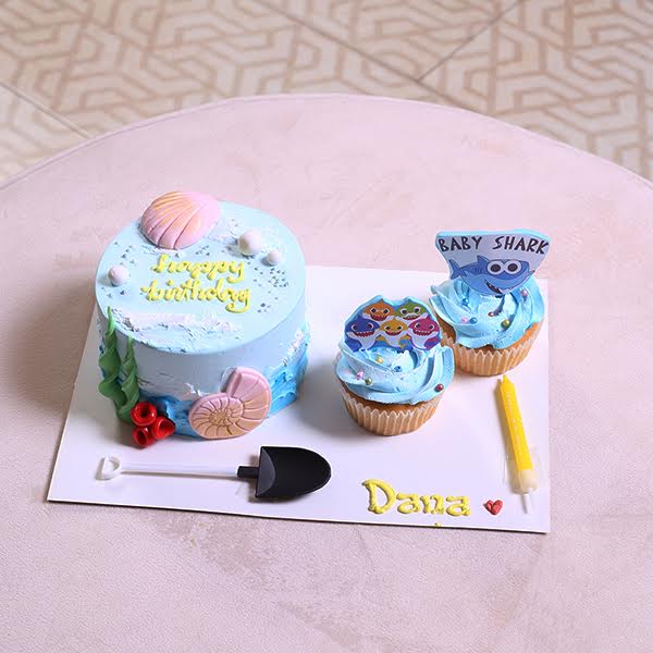Baby Shark Ocean Cake | Kids' Birthday Party Cake in UAE | Pandoracake.ae