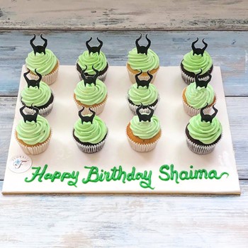 Green Maleficent Cupcakes