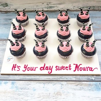 Pink Maleficent Cupcakes