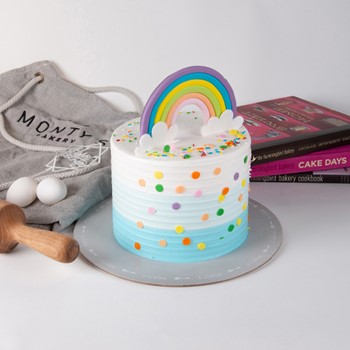 Rainbow Confetti Cake 3