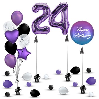 Purple Balloons Decorations
