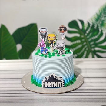 Blue Fortnite Cake