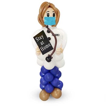 Lady Doctor Sculpture Balloon