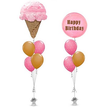 Ice Cream Pink Balloon