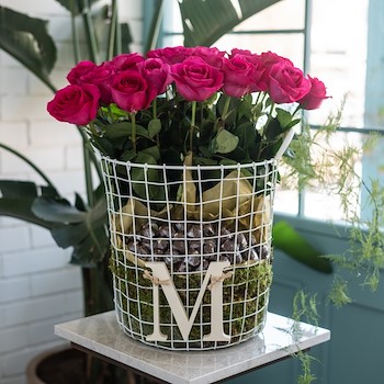 Roses & Chocolate Basket 