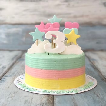 Baby Clouds Cake