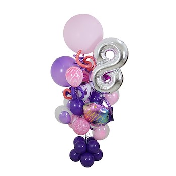 Purple Birthday Balloon 