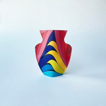 Paper Vase Wavy