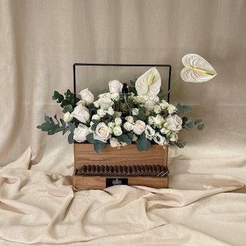 Perfume White Basket