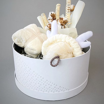 Fluffy Basket (Off White)