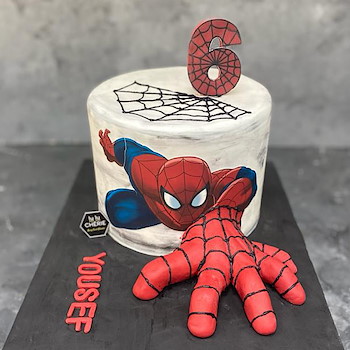 Spiderman Hand Cake
