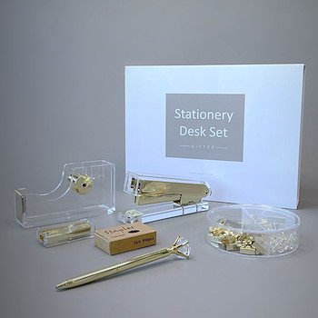 Mini Stationery Set (Gold)