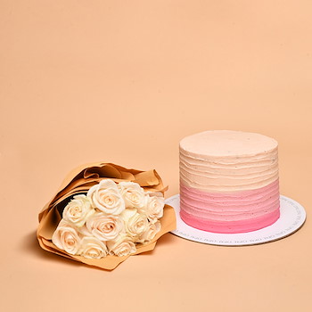 Pink Ombree Cake