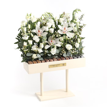 White Flower Stand 