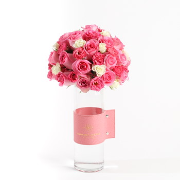 Pink Leather Vase 2