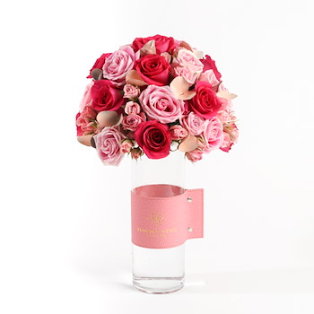 Foshi Vase Pink Leather