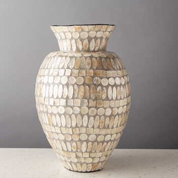 Grey Mother Of Pearl Vase