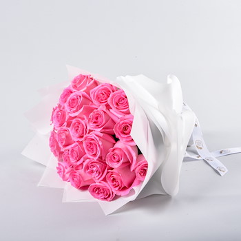 Pink Rose Hand Bouquet