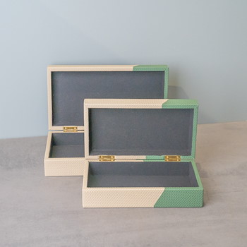Gray And Green Boxes