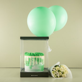 Green Twirl Balloon 1