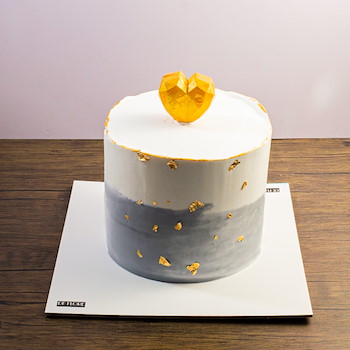 Golden Heart Cake