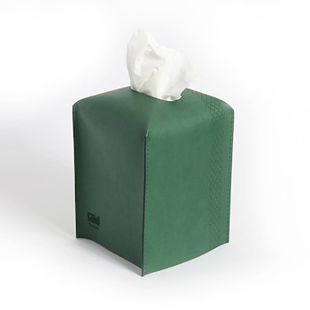 Square Tissue box Green