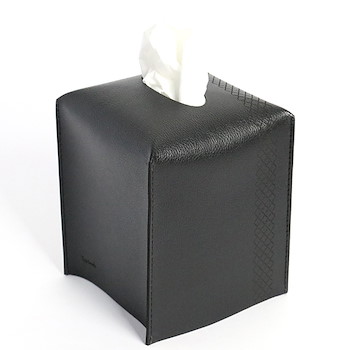 Square Tissue box Black