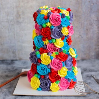 Rose Tower Cake