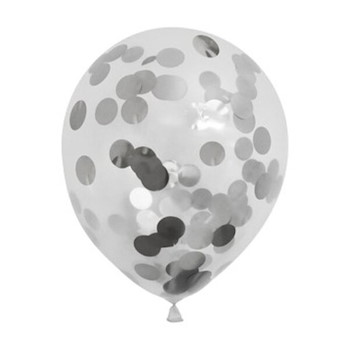 Silver Confetti Balloon