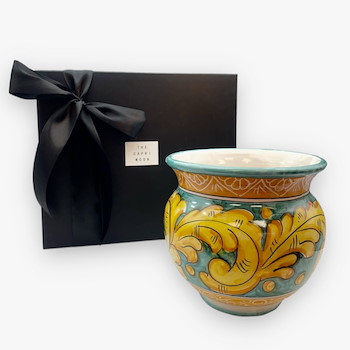 Turquoise Goldlike Vase Gift