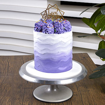 Purple Waves Cake
