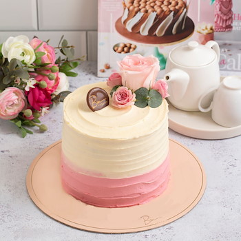 Pink And White Cake