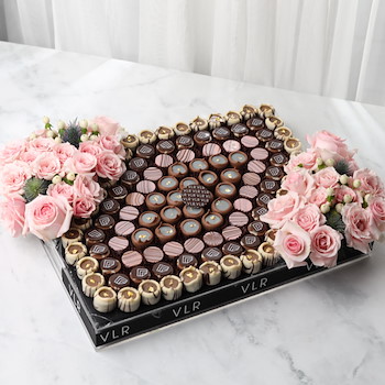 Pink Roses Tray