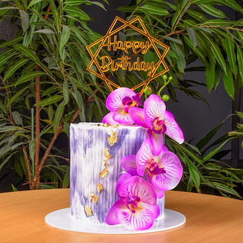 Orchids Lavender Cake