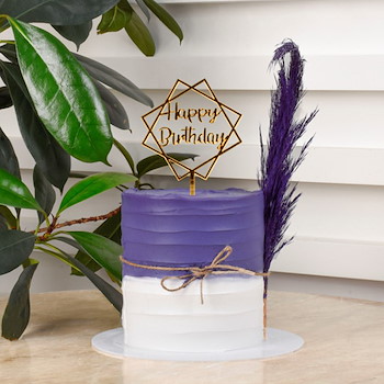 Flying Purple Leaves Cake