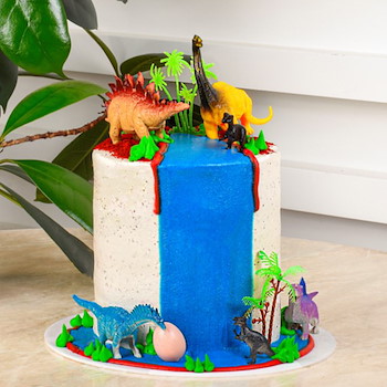 Island Dinosaurs Cake 