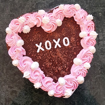 Heart Shaped Moms Cake