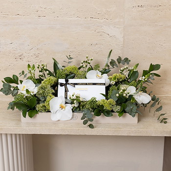 Floral White Tray Small 