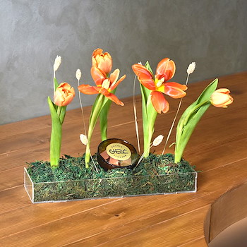 Orange Tulip Tray