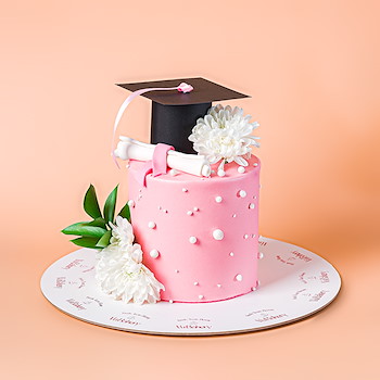 Pink Grad Cake II