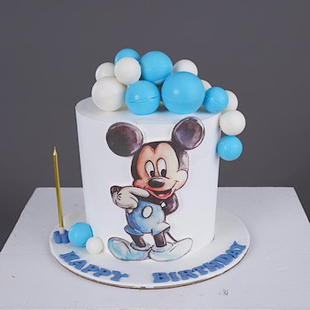 Mickey Mouse Cake Blue