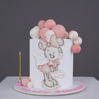 Minnie Mouse Cake Pink