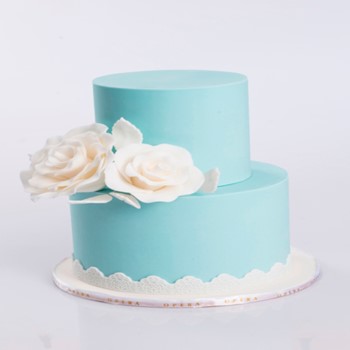 Flower Blue Cake
