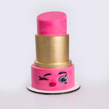 Pink Lipstick Cake