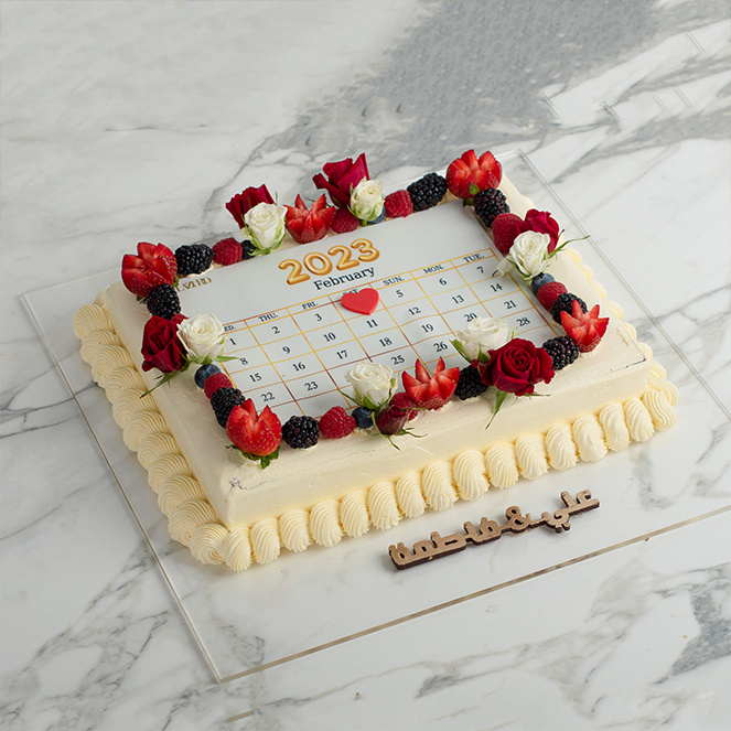 Cakeboard Calender Design 15 – Ethereally Cake