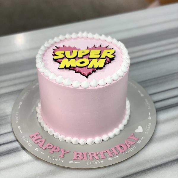 Super Mom For Mothers Cake, A Customize For Mothers Cake